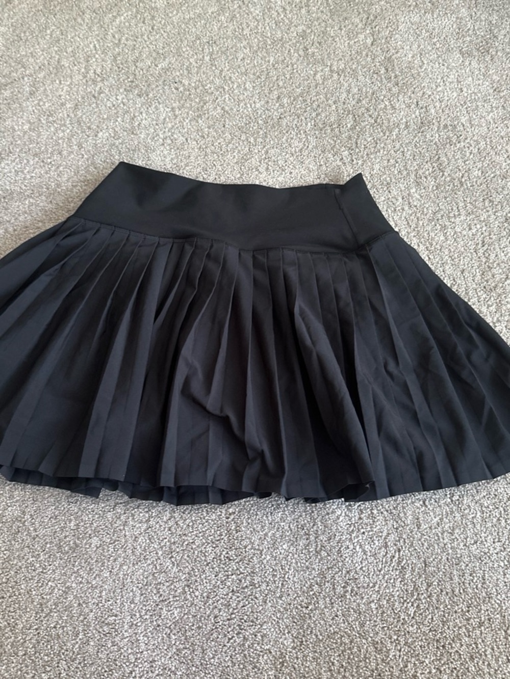 Flattering Black Pleated Skirt
